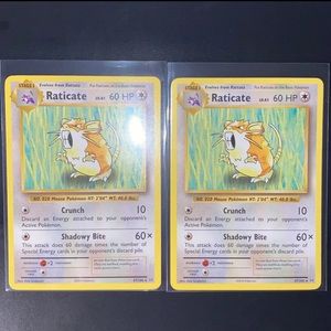 (2)Raticates Rare 68/108 2016EvolutionsCollectible